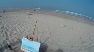 The Sunday Art Show - En plein air seascape - Sea Fret at Fistral